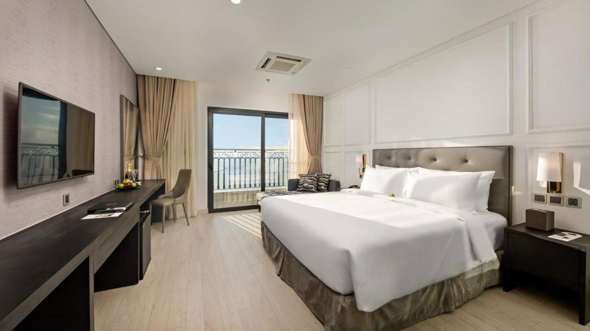 Lux Apartment Danang Golden Bay Deluxe King with Balcony and Ocean View