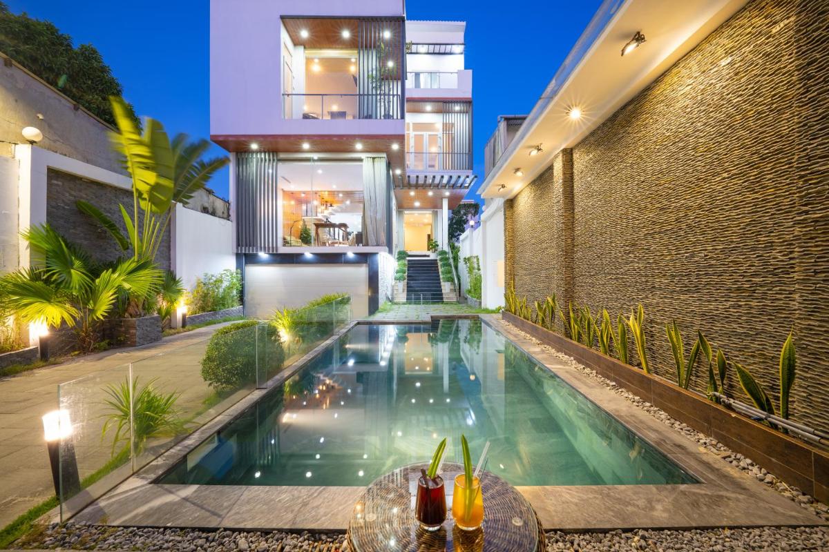 TP Pool Villa-4 Minutes walk My Khe beach- Full AC